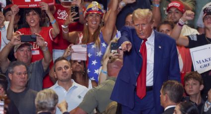 Elecciones EU 2024: Trump amaga a Sheinbaum con aranceles de 25% si no frena migración